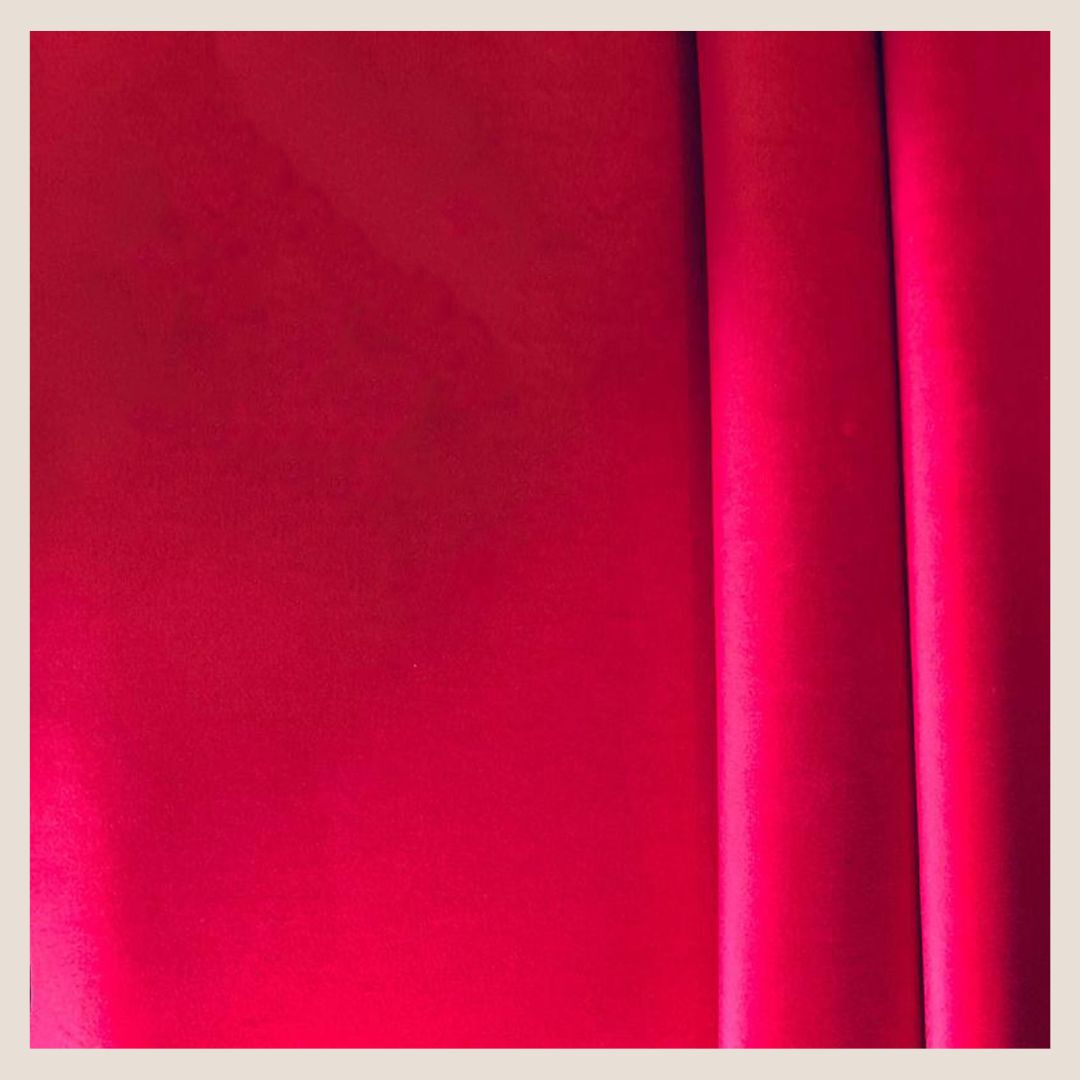 Red Plush Velvet Fabric High Quality Soft Material For Upholstery,Craft By Meter