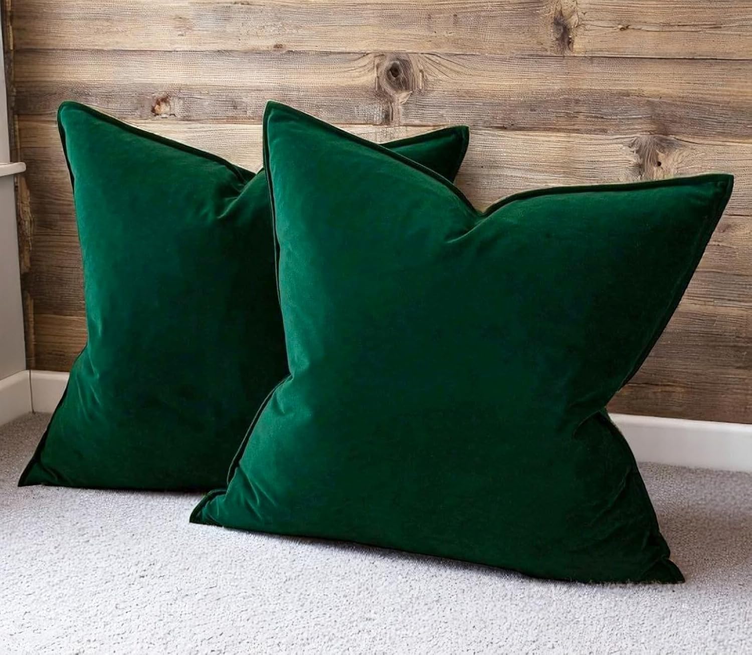 Luxury Forest Green Velvet Cushion