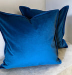Luxury Blue Velvet Cushion Covers