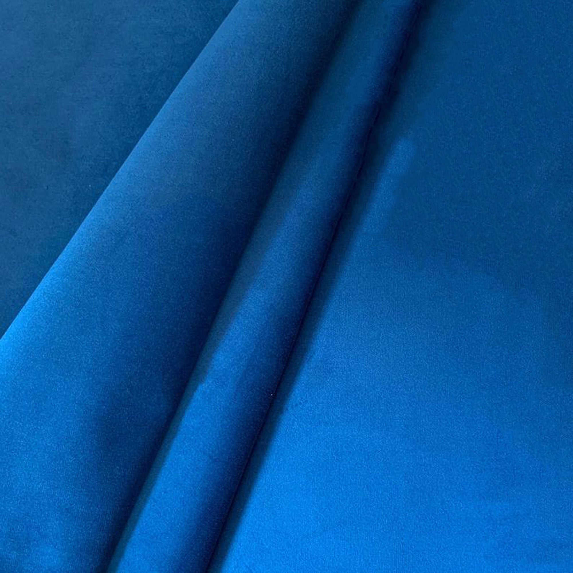 Blue Plush Velvet Fabric High Quality Soft Material For Upholstery,Craft By Meter