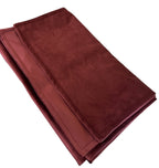 Burgundy Double-Sided Plush Velvet Bed Runner / Bed Throw / Bed Scarf  Luxury Fabric for Home or Hotel Use.