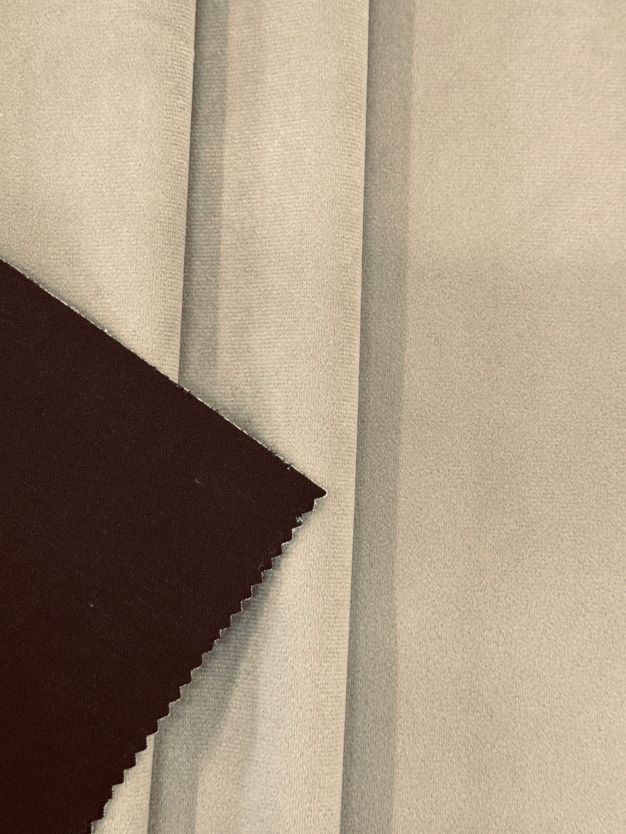 Coffee Plush Velvet Fabric High Quality Soft Material For Upholstery,Craft By Meter