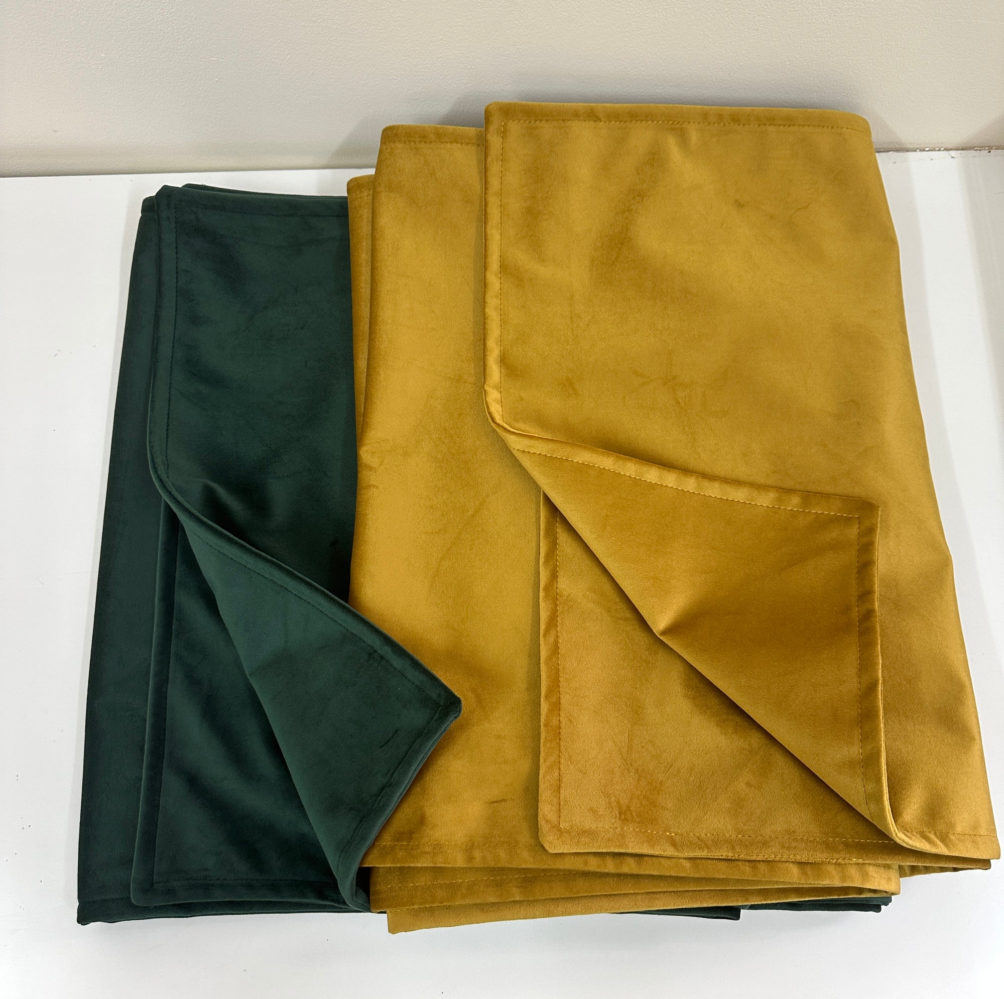 Plush Velvet Bed Runner Double-Sided/ Bed Throw / Bed Scarf  Luxury Fabric for Home or Hotel Use.