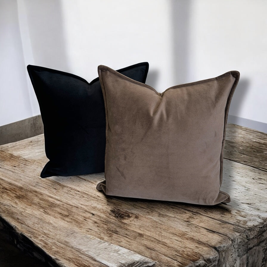 Luxury Black Velvet Cushion Covers