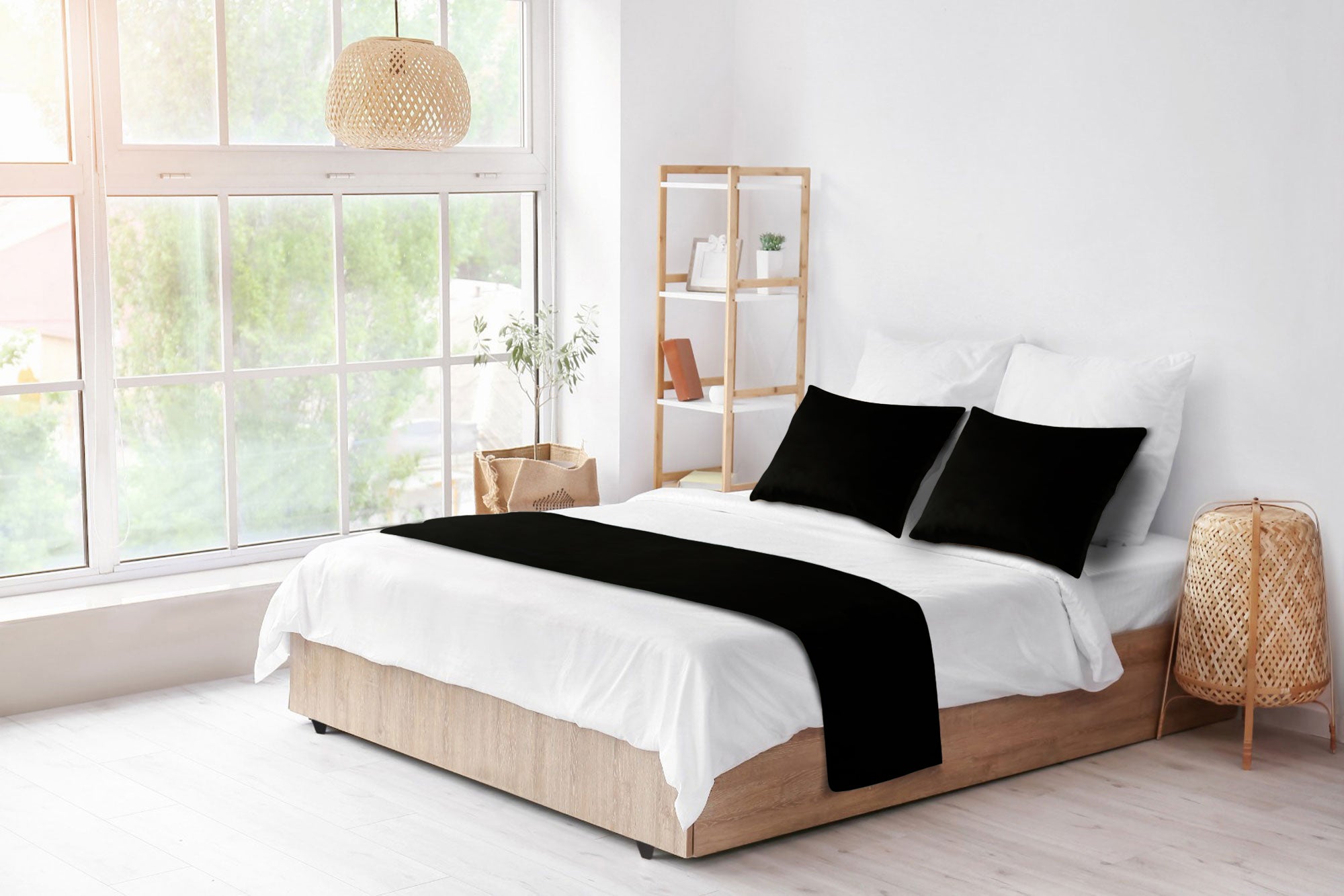 Plush Velvet Bed Runner Double-Sided/ Bed Throw / Bed Scarf  Luxury Fabric for Home or Hotel Use.