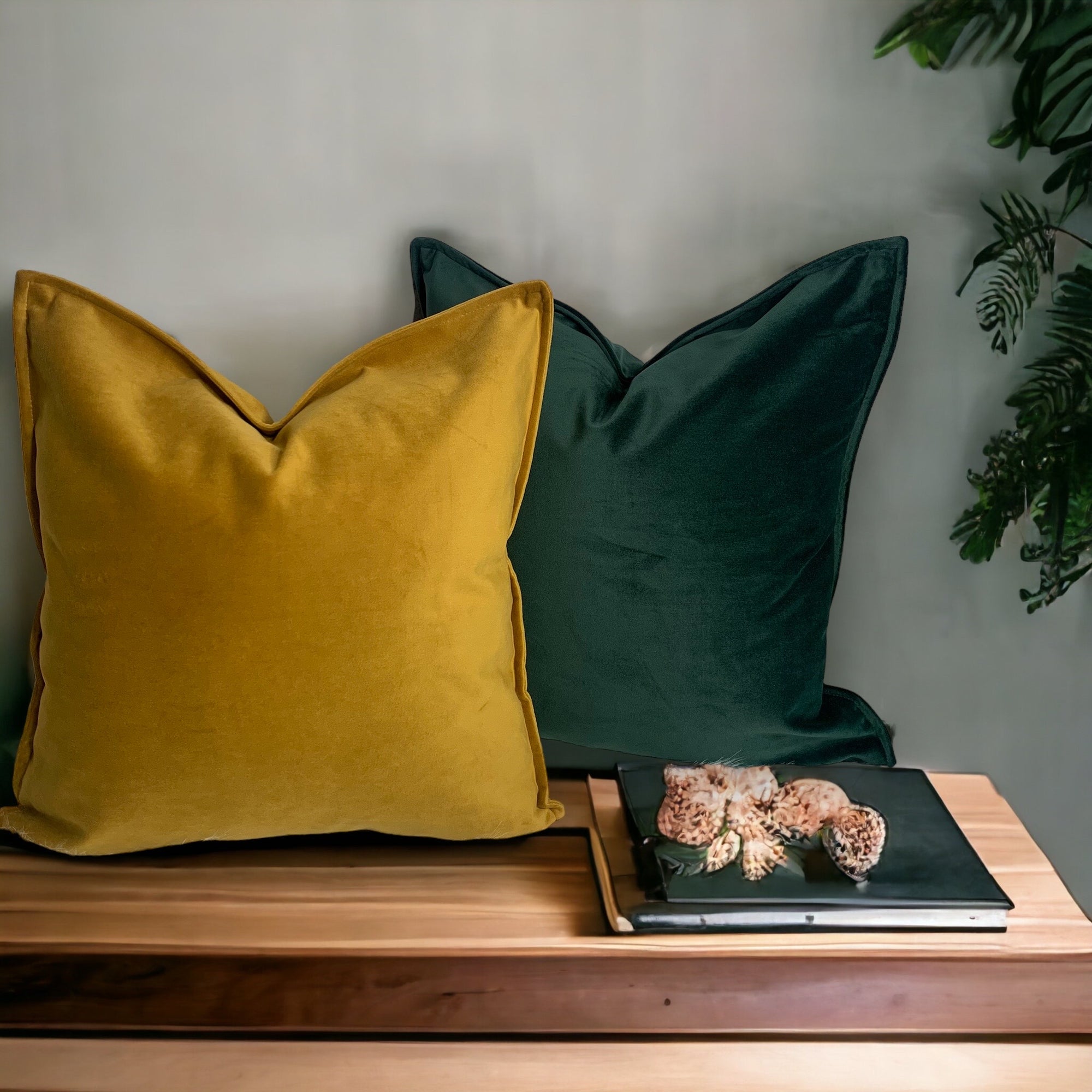 Luxury Mustard Velvet Cushion