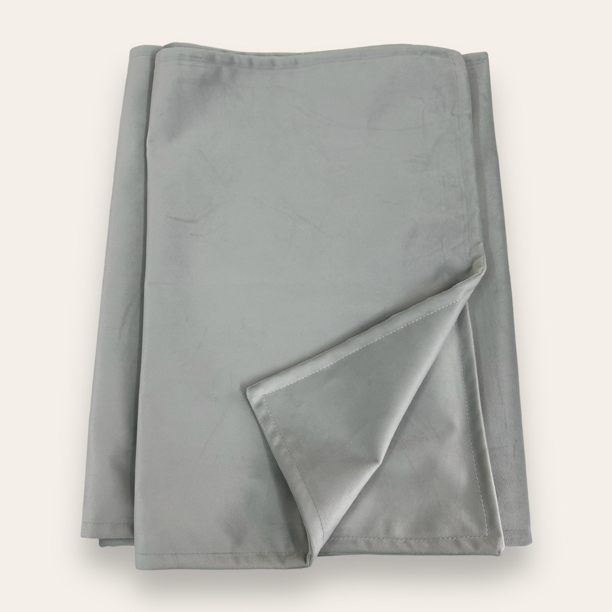 Light Silver Double-Sided Plush Velvet Bed Runner / Bed Throw / Bed Scarf  Luxury Fabric for Home or Hotel Use.