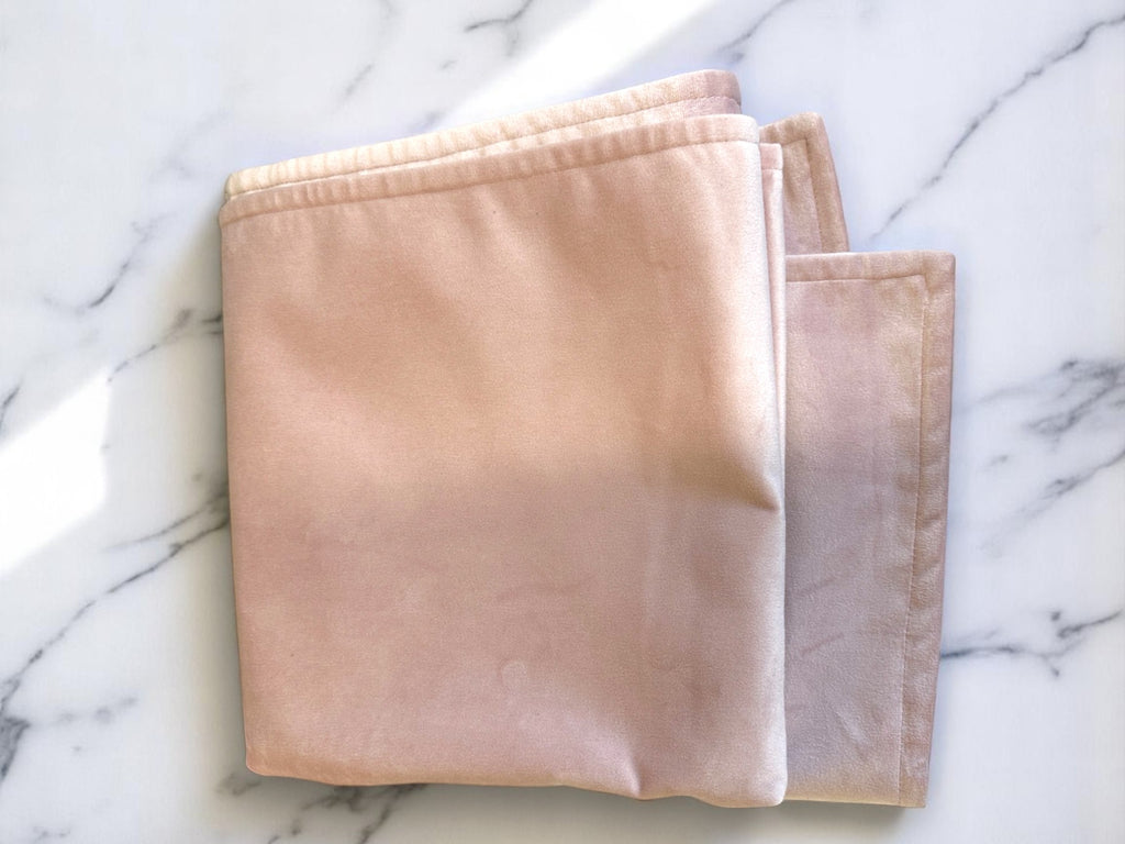 Pink  Double-Sided Plush Velvet Bed Runner / Bed Throw / Bed Scarf  Luxury Fabric for Home or Hotel Use.
