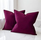 Luxury Plum Velvet Cushion