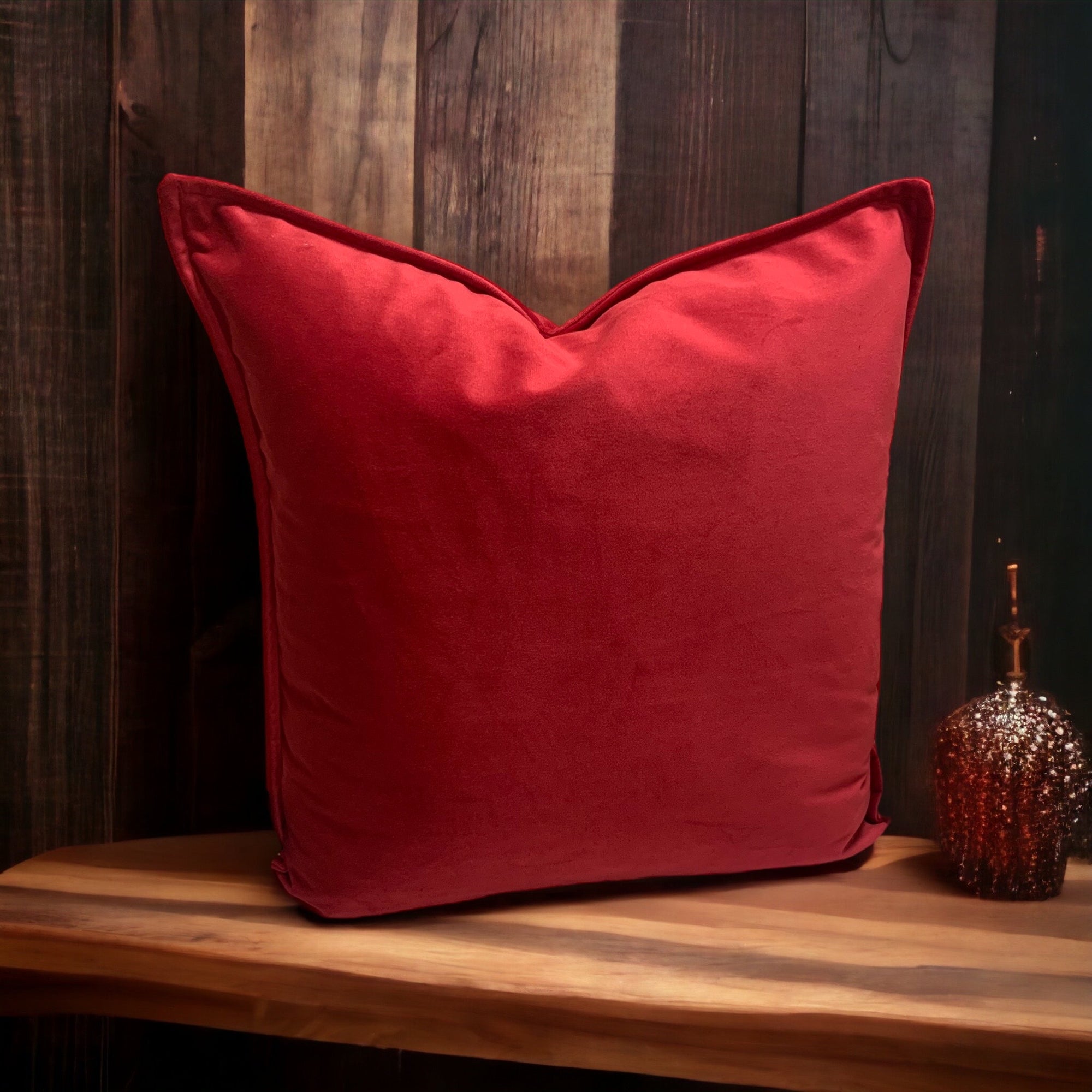 Luxury Red Velvet Cushion