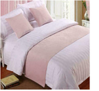 Pink  Double-Sided Plush Velvet Bed Runner / Bed Throw / Bed Scarf  Luxury Fabric for Home or Hotel Use.