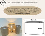 Natural hessian Light shades for ceiling , table and floor drum lampshade.