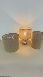 Natural hessian Light shades for ceiling , table and floor drum lampshade.